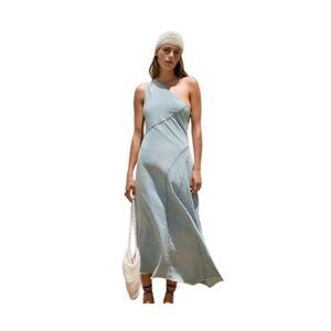 Zara Asymmetric Denim dress brand new size m